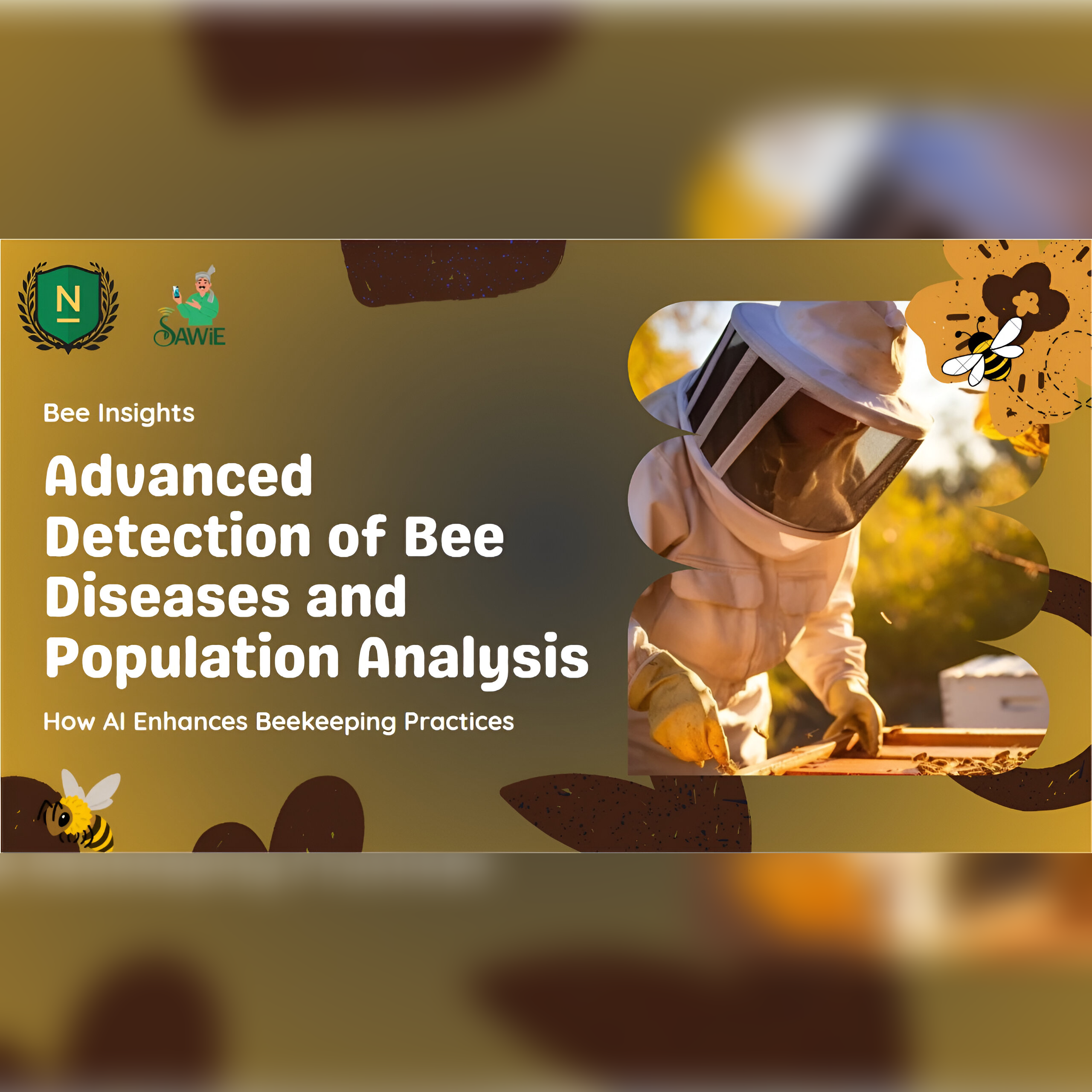 AI-Driven Honeybee and Beehive Health Monitoring System for Disease Detection and Population Analysis