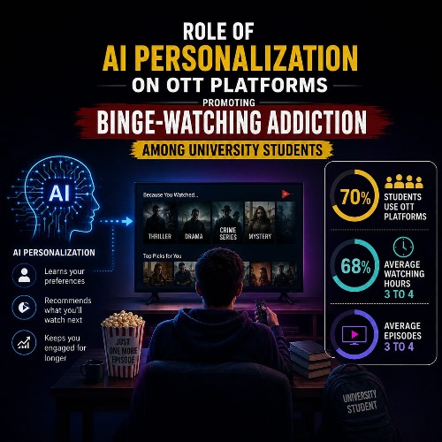 How AI Personalization on OTT Platforms Promoting Binge-Watching Addiction among University Students
