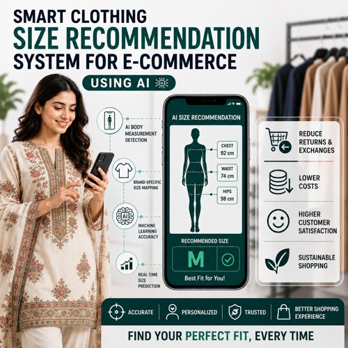Smart Clothing Size Recommendation System for E-Commerce Using AI